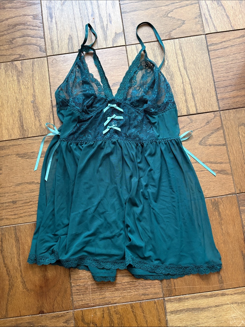 Green Lace Babydoll Chemise Nightwear - Women Intimates & Sleepwear